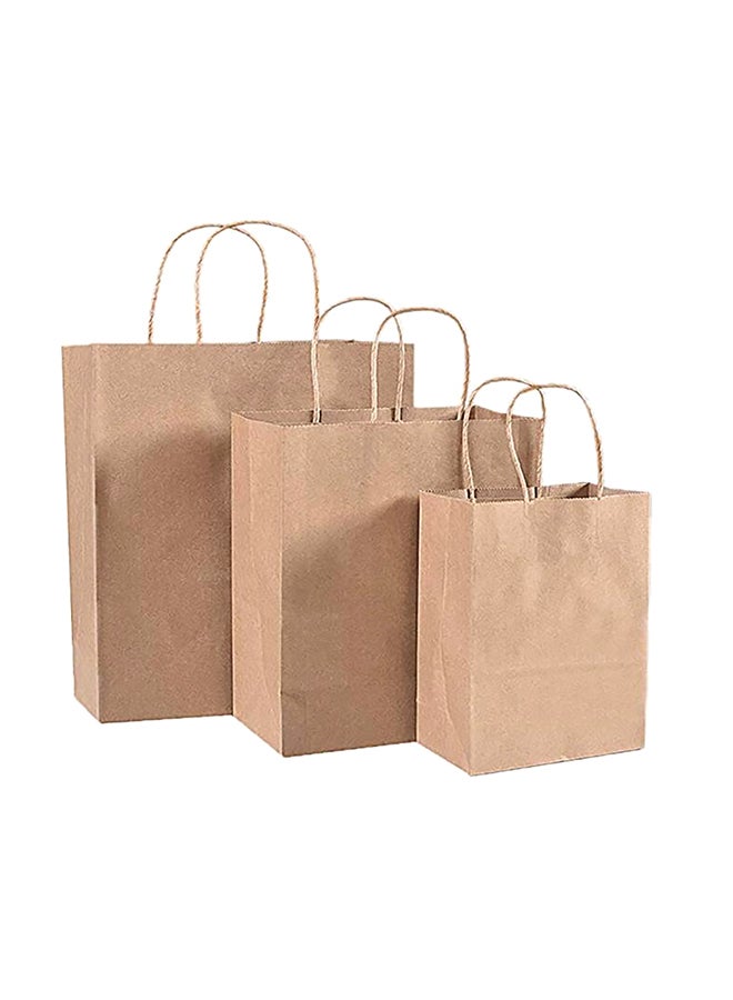 SAPU - 3-Piece Craft Paper Bag Brown 27x21x11centimeter - Image 1
