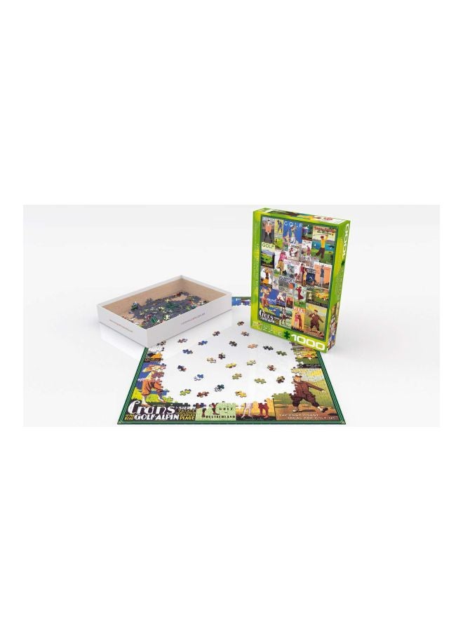 eurographics 1000-Piece Golf Around The World Theme Jigsaw Puzzle 6000-0933 - Image 2