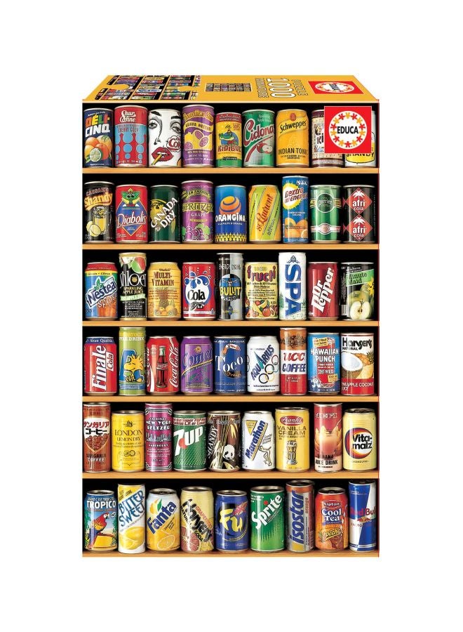 EDUCA 1000-Piece Miniature Cans Jigsaw Puzzle - Image 1