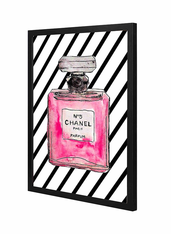 LOWHA N5 Chanel Paris Parfum Pan Wooden Frame Wall Art Painting Multicolour 43x53cm 