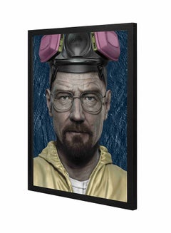 LOWHA Breaking Bad Wall Art Painting With Pan Wooden Frame Multicolour 43 x 53cm 