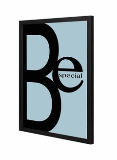 Be Special Wooden Frame Wall Art Blue/Black 43 x 53cm