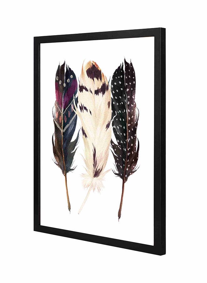 LOWHA - Decorative Wall Art Painting With Wooden Frame Multicolour 43x53cm - Image 1