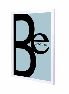 Be Special  Wall Art Painting With Pan Wooden Frame Multicolour 43x53cm