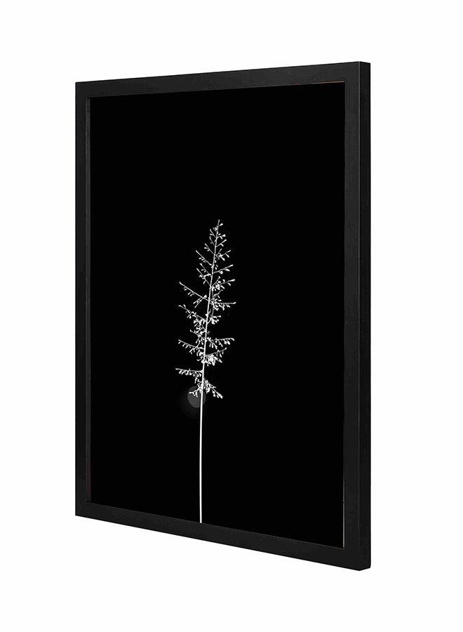 LOWHA Flower Wooden Frame Wall Art White/Black 43x53cm 