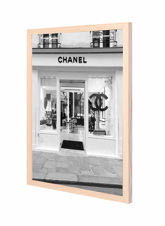Chanel Wall Art Painting With Pan Wooden Frame Multicolour 43x53cm