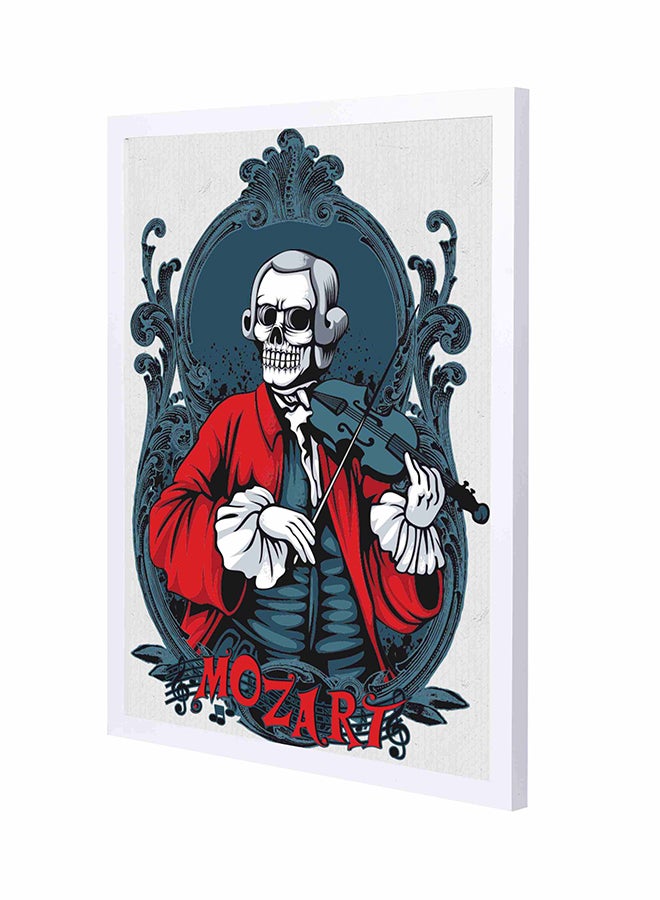 Mozart Wooden Frame Wall Art Painting Multicolour 43x53cm