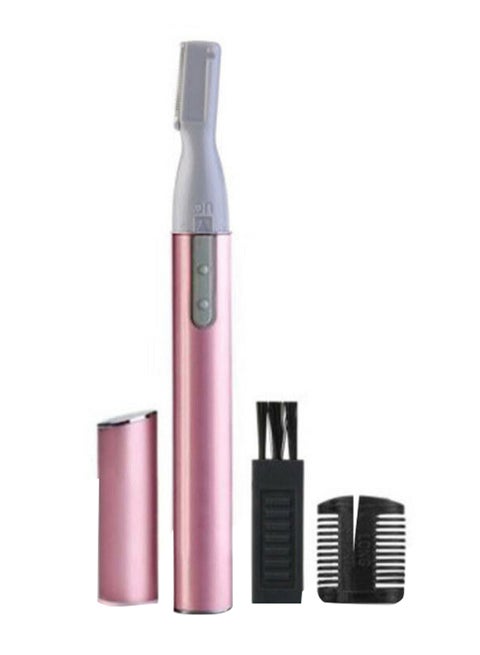 Armpit Hair Removal Trimmer With Brush And Comb Pink/Grey/Black 13.3cm