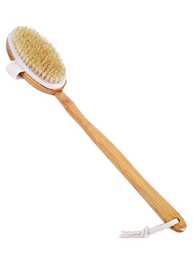 Generic Detachable Back Scrubber With Handle Brown/Beige/White