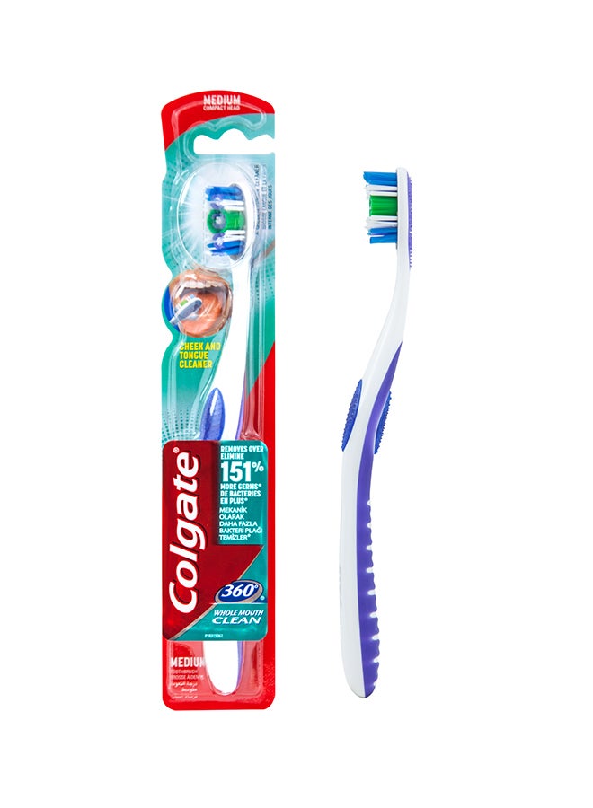 360 Medium Toothbrush Multicolour - v1583478988/N12276723A_3