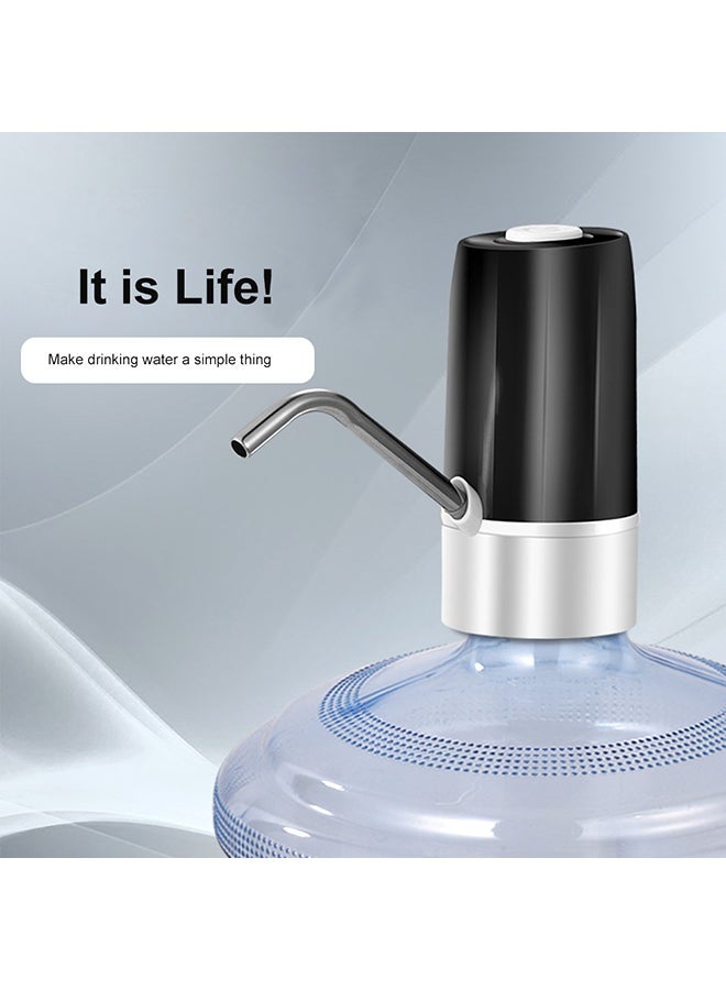 مضخة مياه شرب قابلة للشحن بمنفذ USB للمنزل والمكتب أسود 16x7x7Ø³Ù†ØªÙŠÙ…ØªØ±  - Image 2