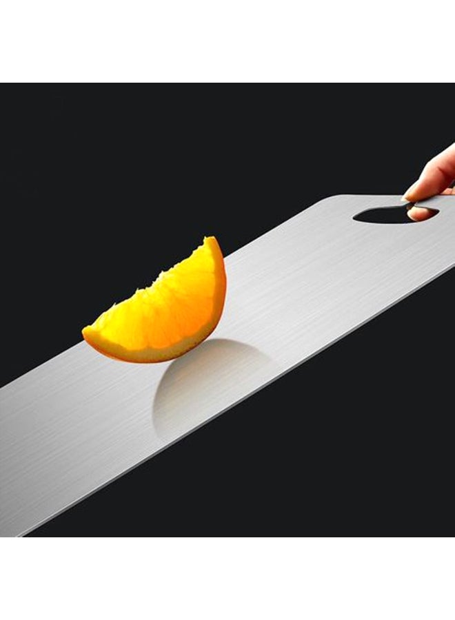 Stainless Steel Cutting Board Silver 1.8x280x390mm