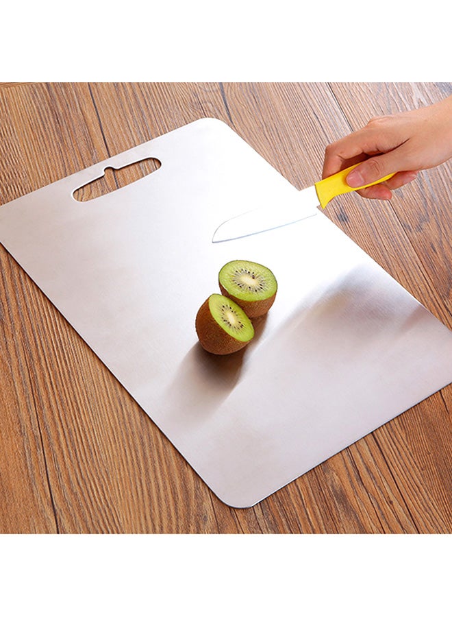Stainless Steel Cutting Board Silver 1.8x280x390mm