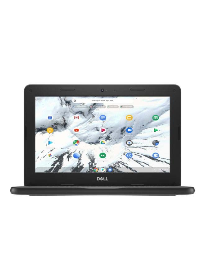 ديل لابتوب كروم بوك 3100 بتصميم 2 في 1 قابل للطي وشاشة مقاس 11.6 بوصة ومعالج سيليرون N4000/ ذاكرة رام سعة 4 جيجابايت/ محرك أقراص فلاش eMMC سعة 32 جيجابايت/ بطاقة رسومات مدمجة إنتل أسود - Image 1
