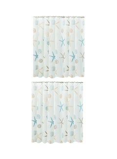 Starfish Printed Waterproof Peva Shower Curtains Multicolour 180 x 180centimeter - v1583490469/N20873307A_5