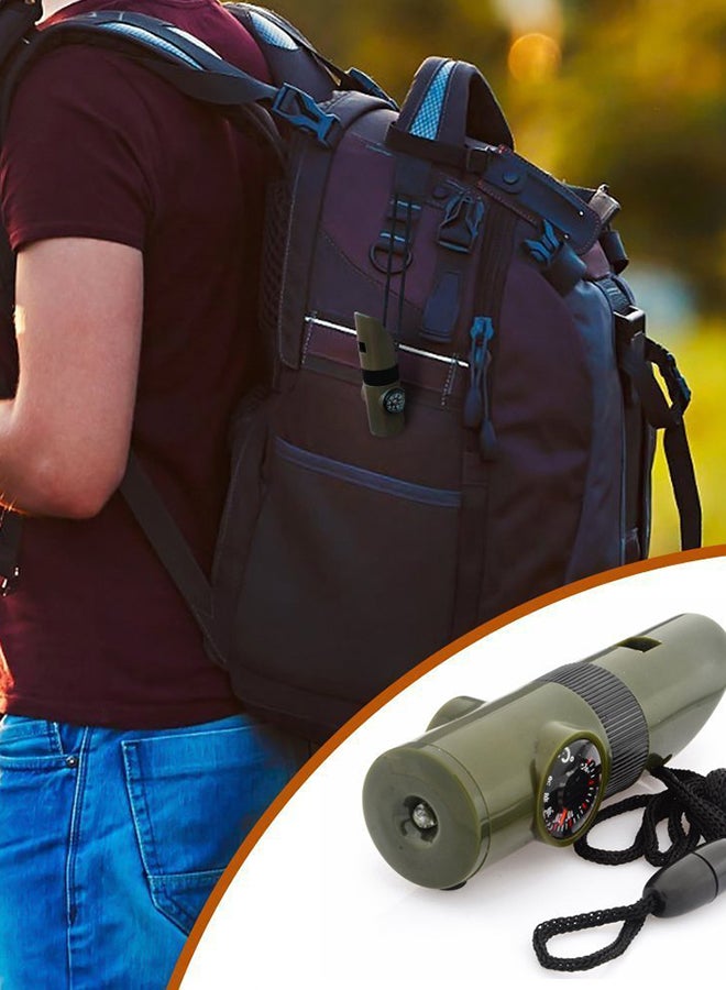 Generic - 7-In-1 Emergency Survival Whistle Multi-Functional Tool 0.1kg - Image 1