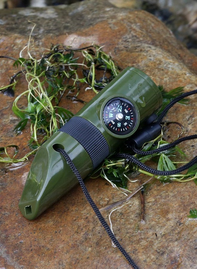 Generic - 7-In-1 Emergency Survival Whistle Multi-Functional Tool 0.1kg - Image 1
