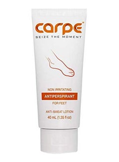 Carpe Pack Of 2 Antiperspirant Foot Lotion White 2 x 40ml 