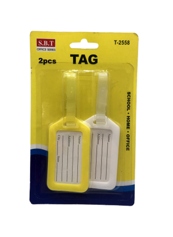 بطاقة اسم من قطعتين .