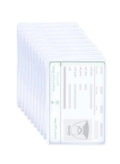 10-Piece Id Card Holder Transparent