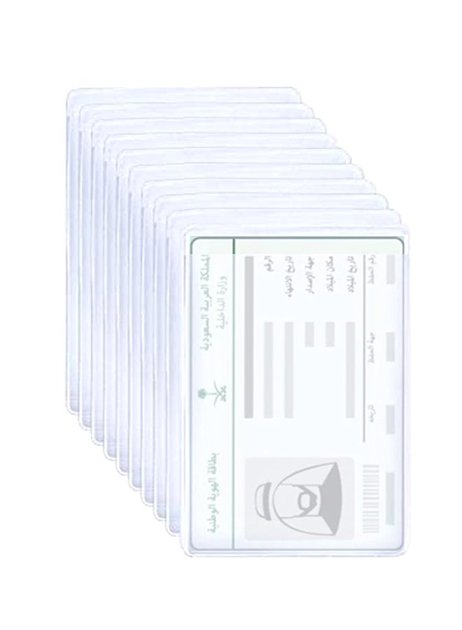 Generic - 10-Piece Id Card Holder Transparent - Image 1