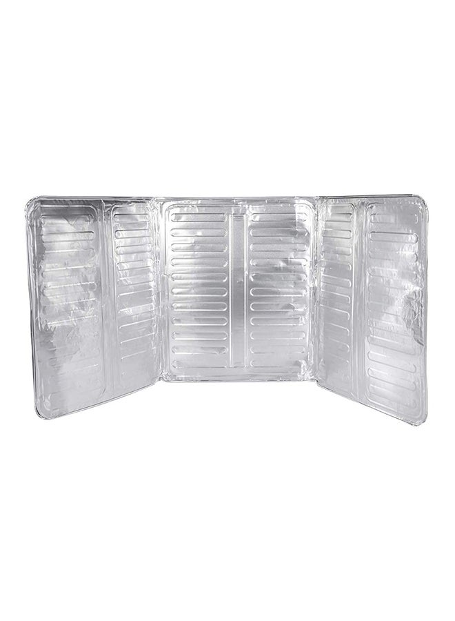 Rubik Aluminum Foil Gas Stove Oil Splatter Shield Silver 84 x32.50centimeter  - Image 1