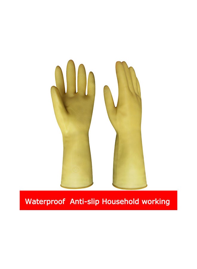 Household Long Sleeve Cleaning Glove Set Yellow XLcm  - Image 2
