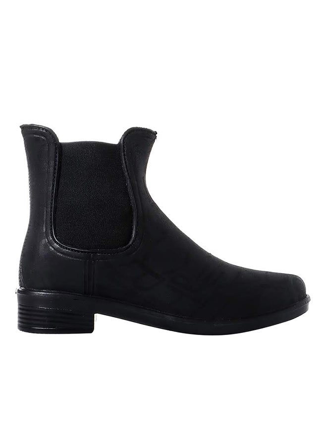 Levent - Printed Rubber Ankle Boot Black - Image 1