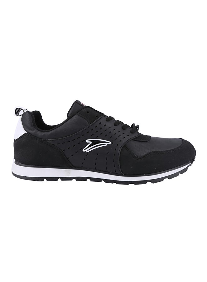 Levent - Pu Leather Lace Up Sneaker Black - Image 1