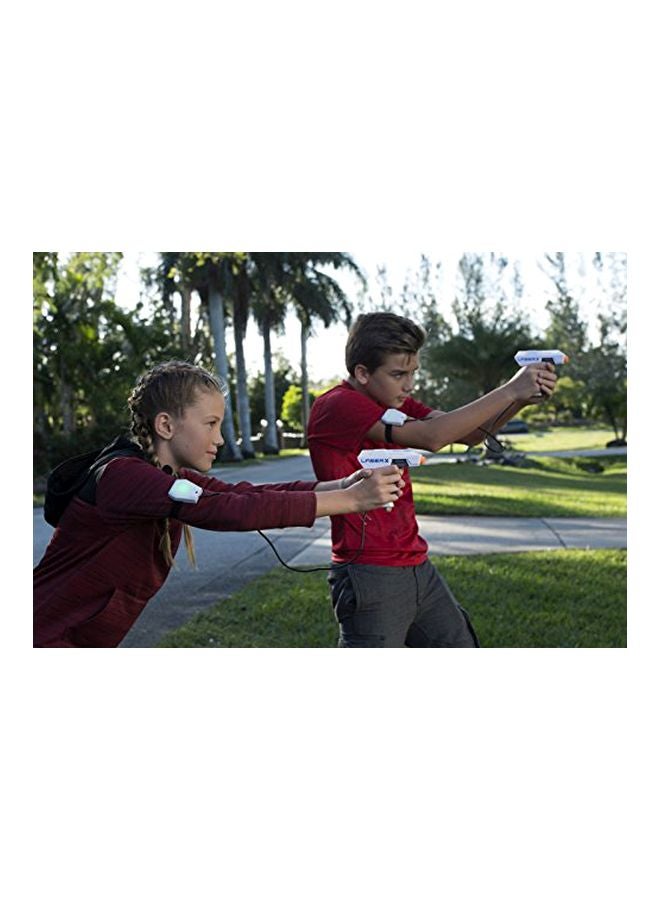 ليزر إكس مجموعة مسدسات ألعاب صغيرة مكونة من قطعتين طراز 88053 - Image 2