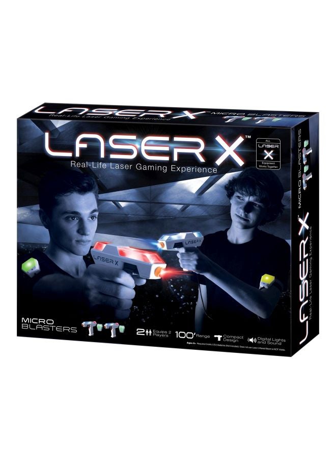 ليزر إكس مجموعة مسدسات ألعاب صغيرة مكونة من قطعتين طراز 88053 - Image 1