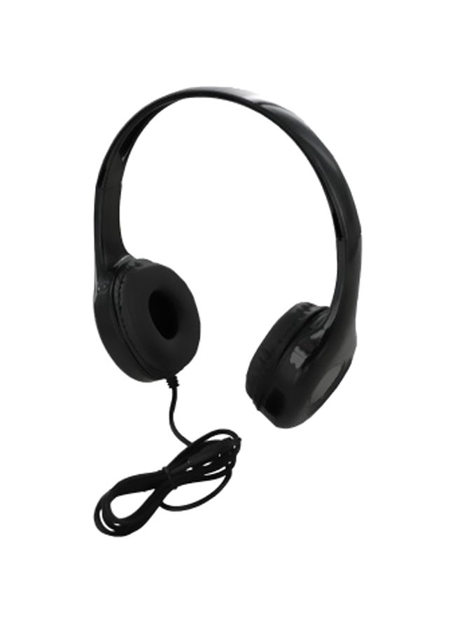 Over-Ear Padded Stereo Headphones Black - Image 1
