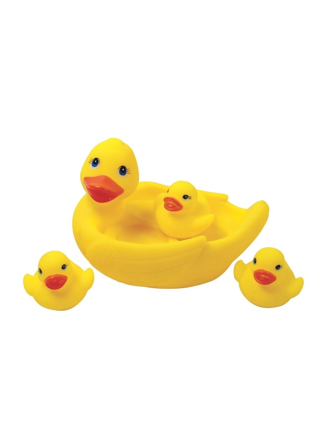 Playmaker Toys 4-Piece Duck Family Bath Tub Toy 2117 