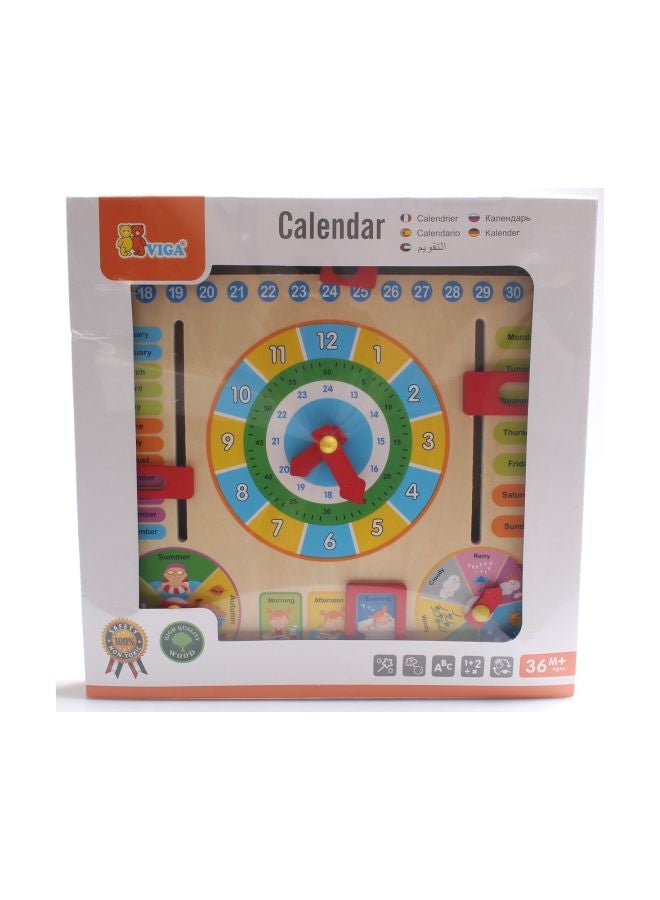 Viga Wooden Calendar Clock - Image 2