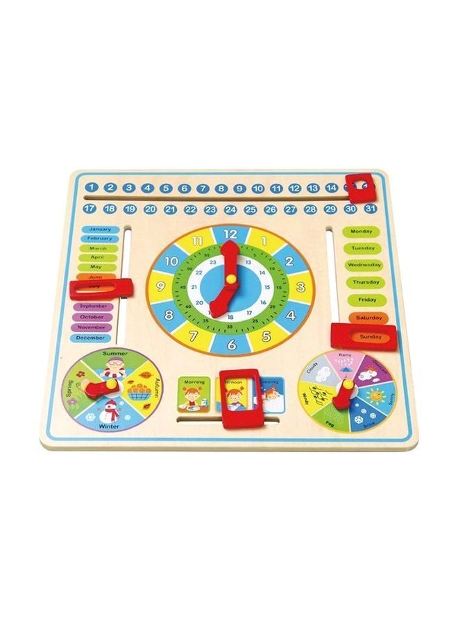 Viga Wooden Calendar Clock - Image 1