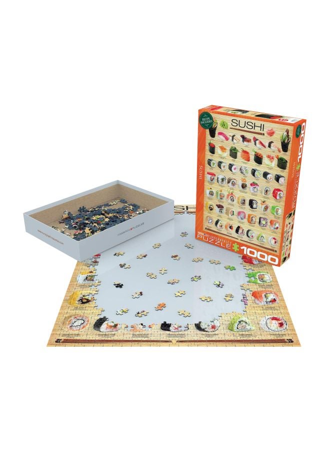 يورو جرافيكس لعبة تركيب الصور المقطعة بتصميم سوشي مكونة من 1000 قطعة طراز 6000-0597 - Image 1