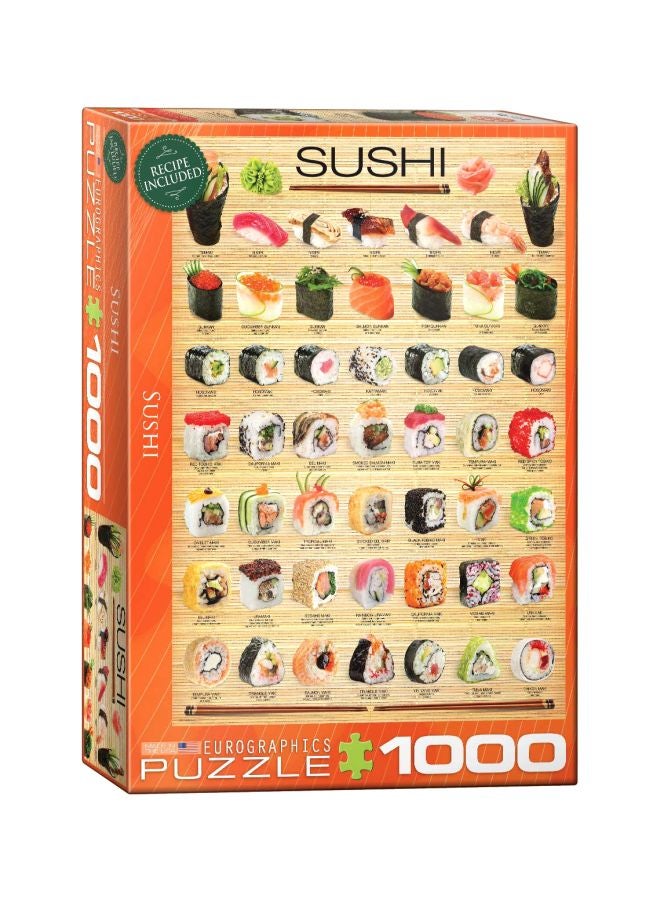 يورو جرافيكس لعبة تركيب الصور المقطعة بتصميم سوشي مكونة من 1000 قطعة طراز 6000-0597 - Image 2