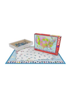 eurographics 1000-Piece Map Of The United States Of America Jigsaw Puzzle 6000-0788  - Image 1