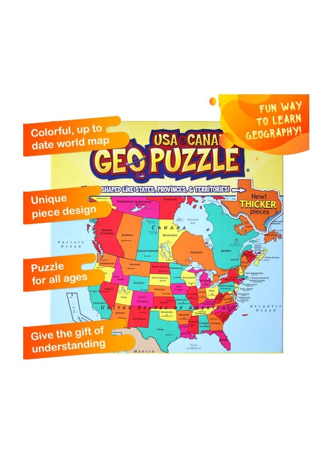 Geotoys 69-Piece USA And Canada GeoPuzzle GEO 104 - Image 3