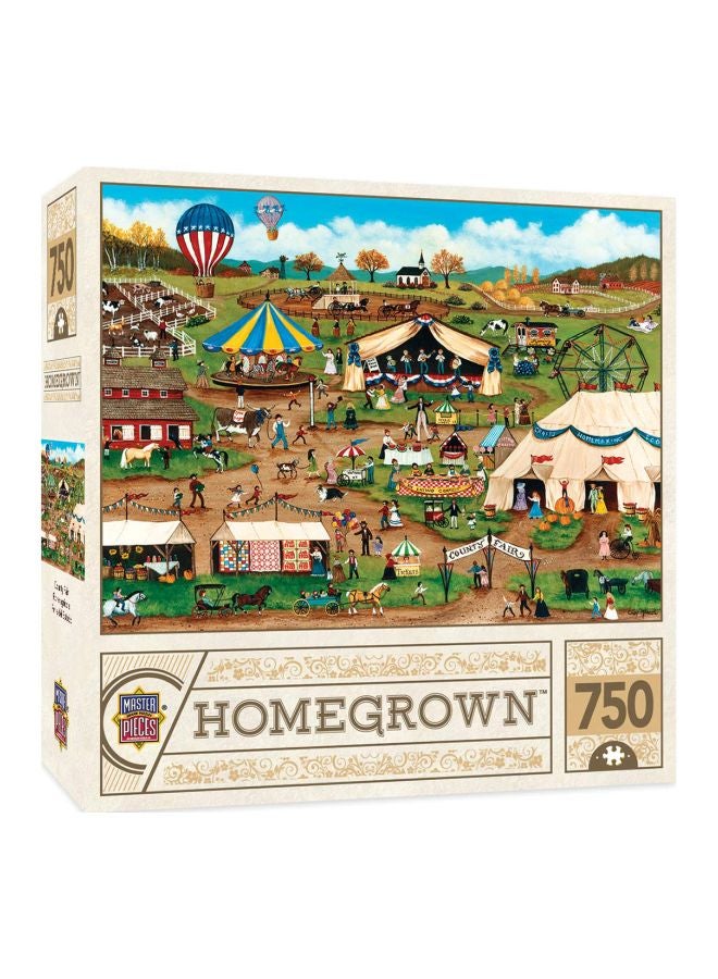 MasterPieces 750-Piece Homegrown Country Fair Jigsaw Puzzle 31803 - Image 2
