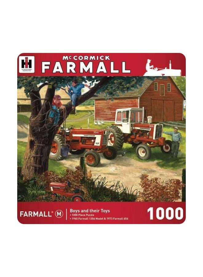 MasterPieces 1000-Piece Vintage Tractors Jigsaw Puzzle 71213 - Image 1