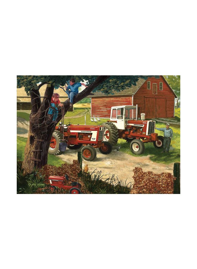 MasterPieces 1000-Piece Vintage Tractors Jigsaw Puzzle 71213 - Image 2