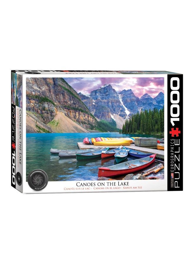 يورو جرافيكس لعبة أحجية تركيب الصور المقطعة على شكل زوارق على البحيرة، مكونة من 1000 قطعة بطراز 6000-0693 - Image 2