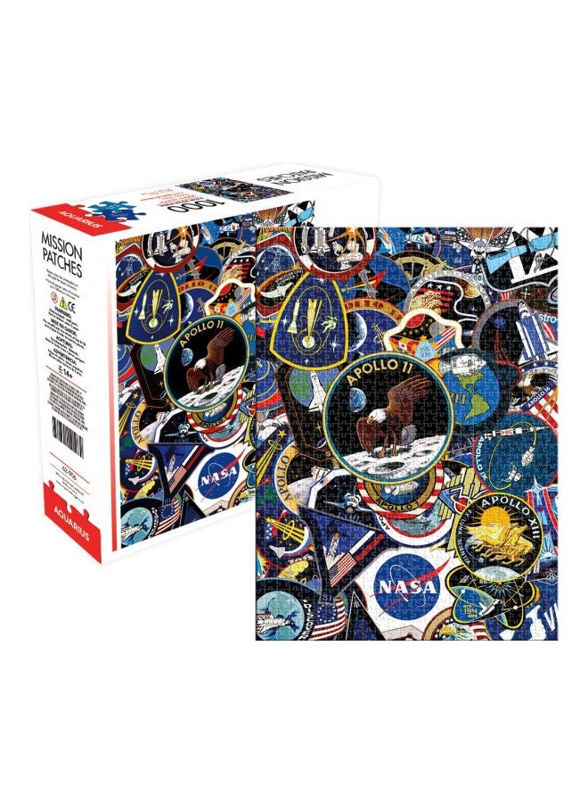 Aquarius 500-Piece NASA Mission Patches Jigsaw Puzzle 62906 