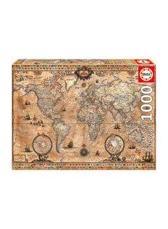 EDUCA 1000-Piece Antique World Map Jigsaw Puzzle Set 15159  - Image 1