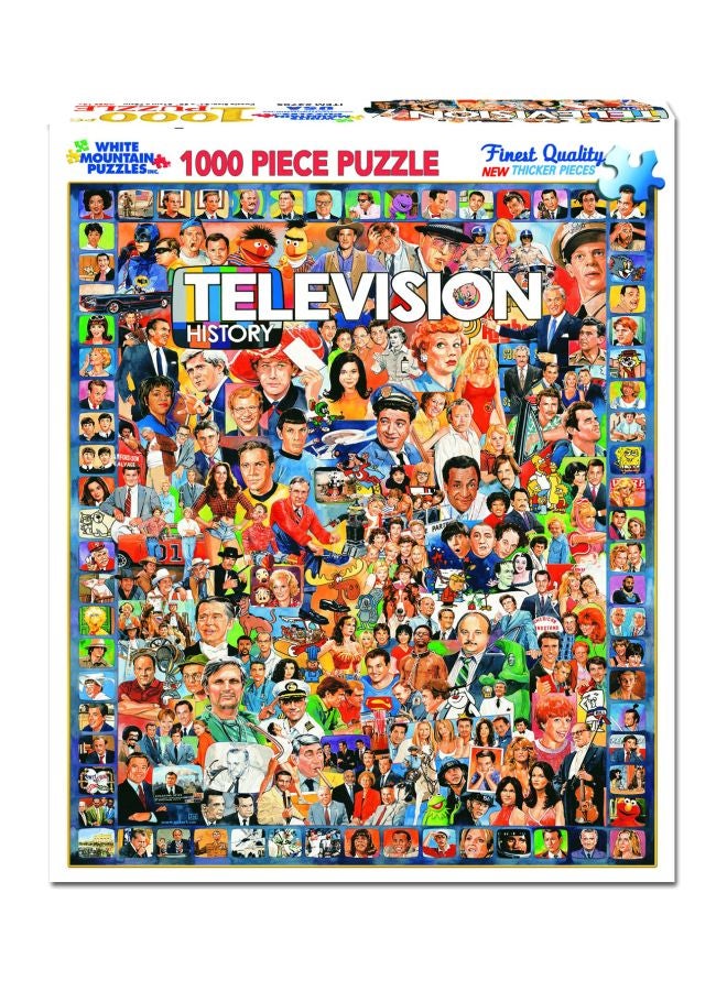 WHITE MOUNTAIN - 1000-Piece Television History Jig Puzzle Set 270 - Image 1