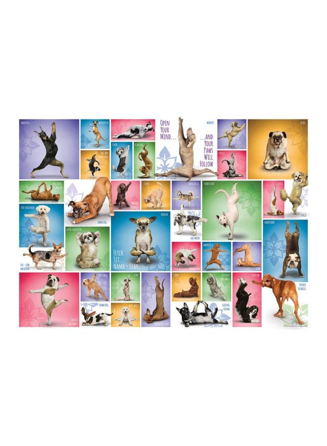 يورو جرافيكس مجموعة أحجية تركيب الصور بتصميم كلاب يمارسون اليوجا مكونة من 1000 قطعة طراز 6000-0954 - Image 2