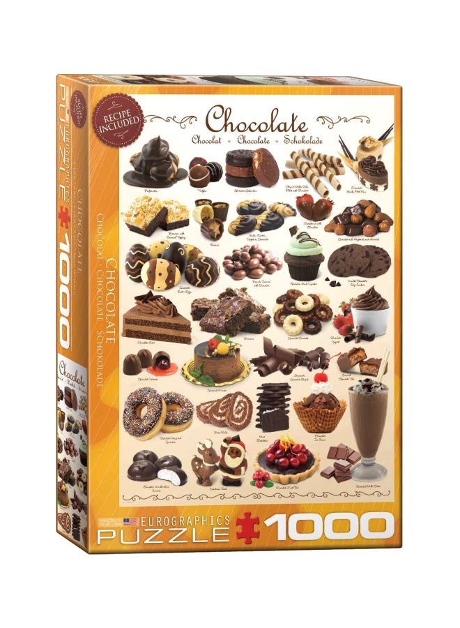 eurographics 1000-Piece Chocolate Puzzle Set EUROPZ-0411 - Image 1