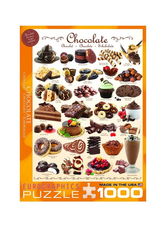 eurographics 1000-Piece Chocolate Puzzle Set EUROPZ-0411 - Image 3