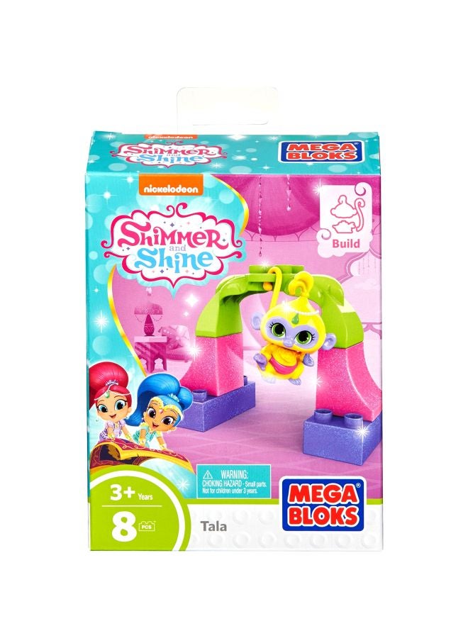 ميجا بلوكس لعبة بناء شخصية تالا من مسلسل الرسوم المتحركة "Shimmer And Shine" من 8 قطع طراز DXH05 DXH05 8 أكبر من3 سنوات  - Image 2